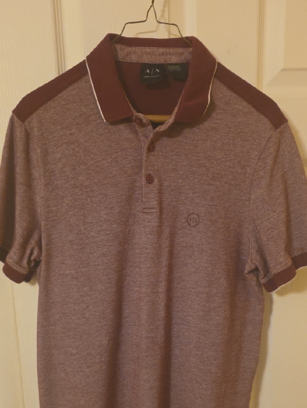 A/X Armani Exchange Men's Syrah Contrast-Trim Polo